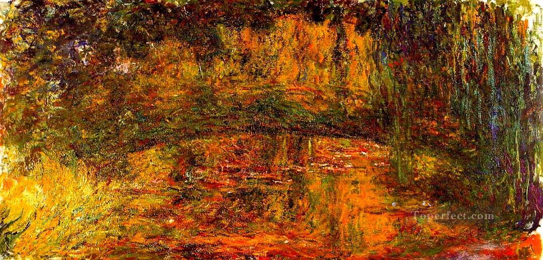 El Puente Japonés 2 Claude Monet Impresionismo Flores Pintura al óleo